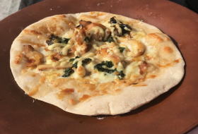 あおさ海苔とシラスのピザ